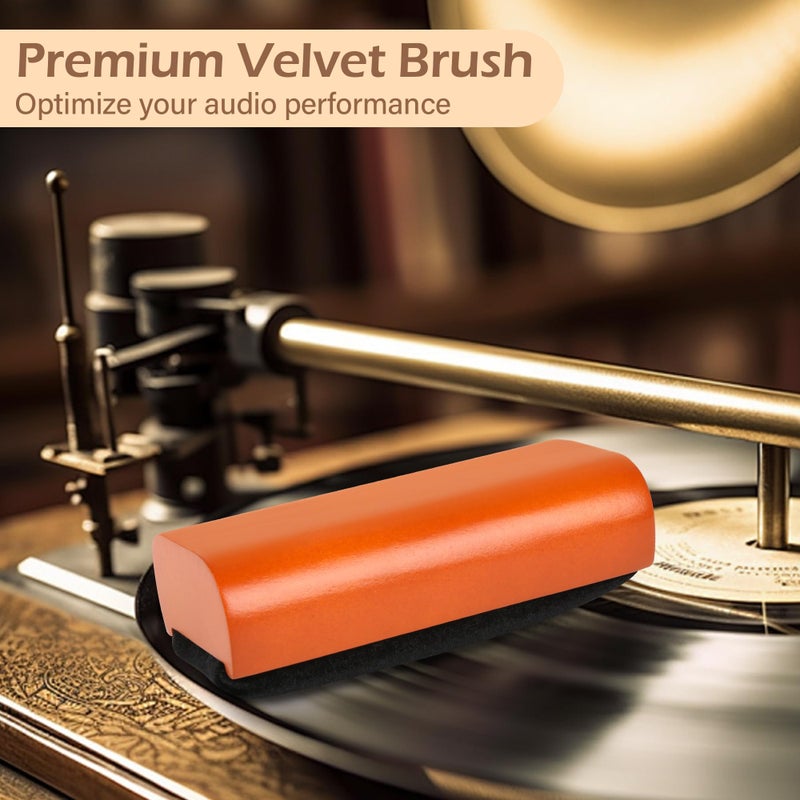 Pacific Mailer 5 in 1 Vinyl Record Cleaning Solution Kit, Includes Soft Velvet Record Brush, Vinyl Cleaning Liquid, Stylus Cleaner & Brush and Carry Pouch - Image 4